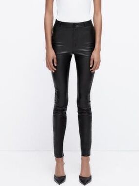 ZARA Faux Leather Leggings